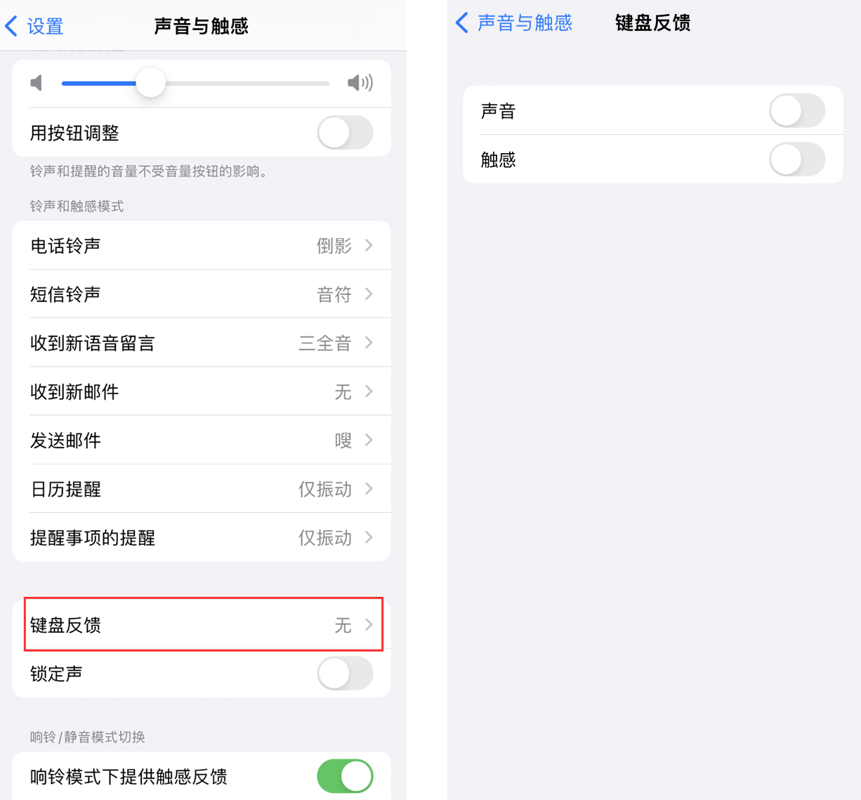 洋浦经济开发区苹果手机维修分享iOS 16 小细节：支持开启 iPhone 键盘声音及触感反馈 